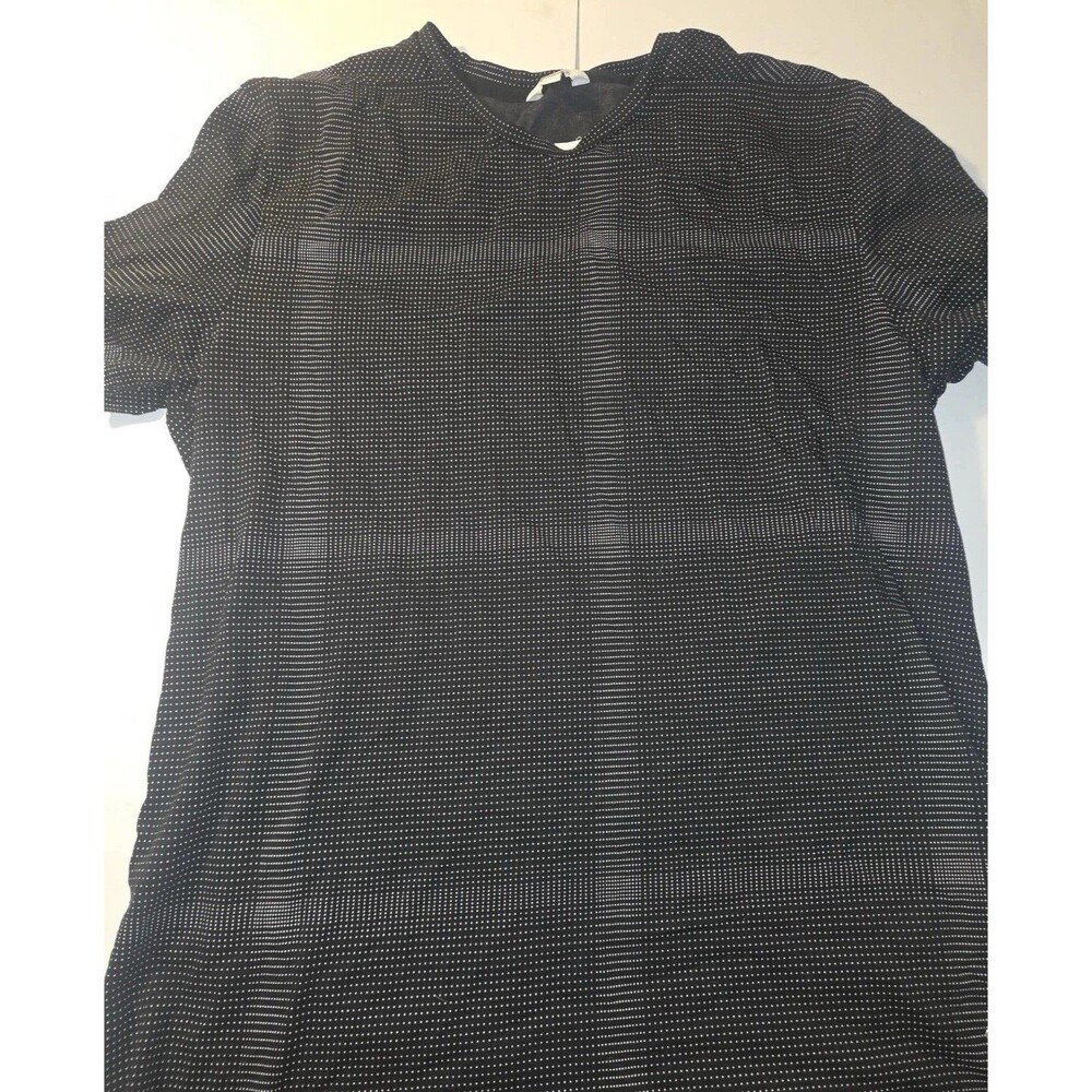 Calvin Klein Slim Fit Mens XL Slim Fit Shirt Black Check Collared Short Sleeve